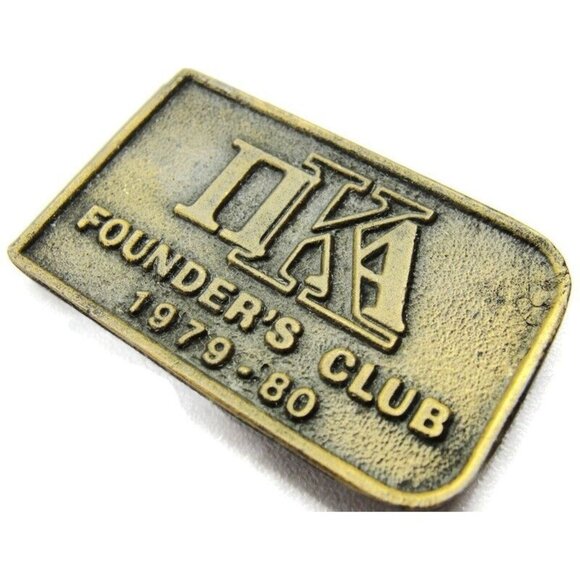 Brass Top NKA Founders Club 1979 - 80 Money Clip Stainless Steel Wallet - Picture 1 of 7